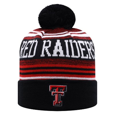 NCAA Texas Tech Red Raiders Men's Rupture Knit Cuffed Beanie with Pom