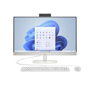 HP 23.8" FHD IPS All-in-One Computer AMD Athlon Silver 7120U 8GB RAM 256GB SSD Shell White - AMD Athlon Silver 7120U Dual-core - 8 GB LPDDR5 RAM - 1 of 3