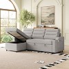 NicBex 83.5 Inch Convertible Sleeper Sofa Bed with Storage Recliner and Cup Holder for Living Room,Small Space,Bedroom - 2 of 4