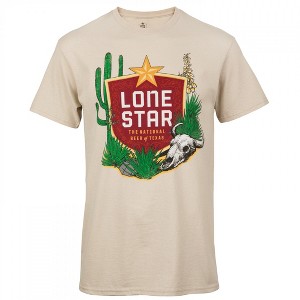 Mens Lone Star Beer Texan Desert T-Shirt - 1 of 3