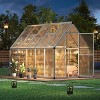 GustoWave 6x9 Ft Aluminum-Framed Polycarbonate Greenhouse Kit - 3 of 4