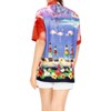 LA LEELA Button Down Shirt for Women Floral Summer Beach Party Hawaiian T-Shirt Blouses Flamingo Shirts Short Sleeve Dress Shirts - 4 of 4