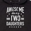 Men's - Instant Message - Awesome Like My 2 Daughters Graphic Fleece Pullover Hoodie - 2 of 4