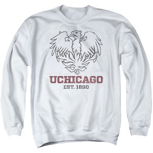 University of Chicago Official Distressed Primary Logo Adult Crewneck Sweatshirt - 1 of 4