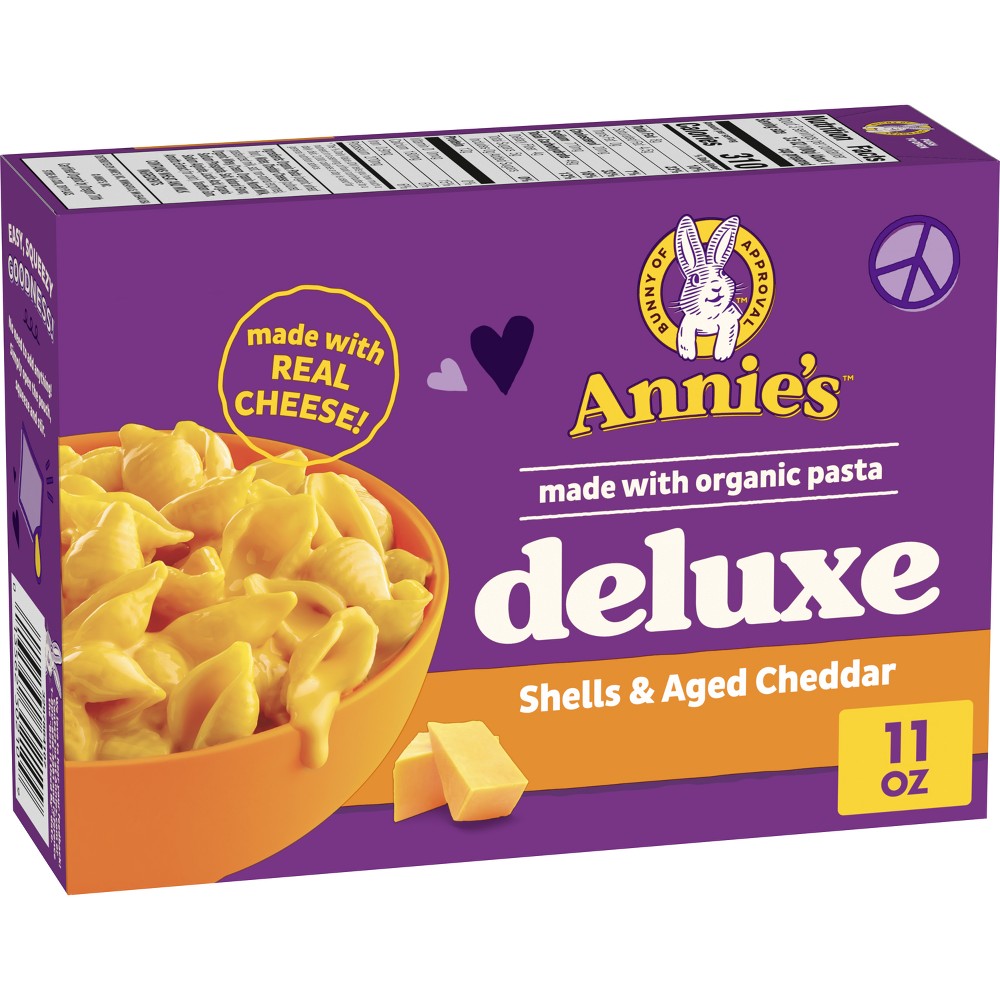 UPC 013562302109 product image for Annie's Deluxe Rich & Creamy Shells & Aged Cheddar Mac and Cheese Sauce - 11oz | upcitemdb.com