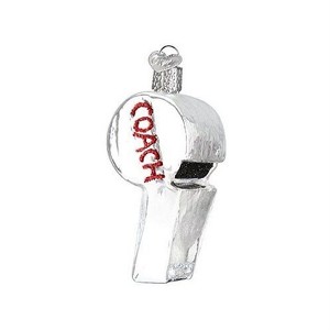 Old World Christmas Blown Glass Ornament for Christmas Tree, Coach's Wistle - 1 of 4