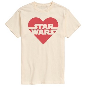 Men's - Star Wars - Valentine Heart Logo Short Sleeve Graphic T-Shirt - 1 of 4
