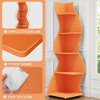 Lirago,5-Tier Corner Bookshelf – Modern Orange Engineered Wood Shelf with Adjustable Shelves – Ideal for Home & Office Spaces - 4 of 4