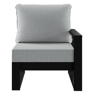 WestinTrends Montara Outdoor Patio HDPE Right Arm Facing Sectional Corner Chair with Patio Cushions - 1 of 4