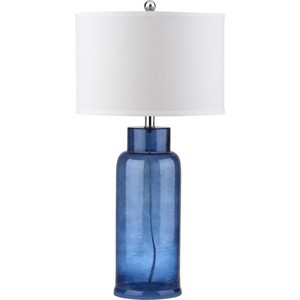 Bottle Glass Lamp - 29 Inch Height - LIT4157 - Blue - Safavieh - 1 of 4