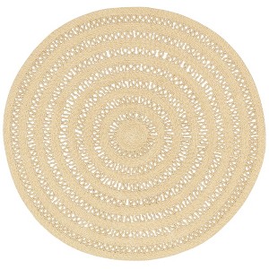 Annie Selke - Dash & Albert Bowline Natural Handwoven Indoor/Outdoor Round Rug - 1 of 4