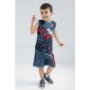 Marvel Mesh Jersey Tank Top Shirt and Basketball Shorts Outfit Set Little Kid to Big Kid Sizes (2T - 18-20) - image 2 of 4