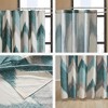 PAGED 72x72 Inch Cotton Shower Curtain with 12 Button Holes on Top,Shower Curtains with Abstract Chevron Printed Design for Bathroom - 3 of 4
