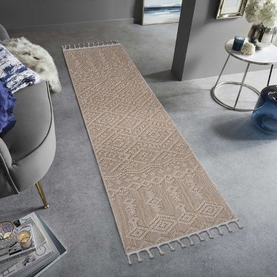 Kumasinova Medallion Rugs for Living Room, Stain-Resistant Indoor/Outdoor Area Rug, Washable Rug– Non-Shedding, Kid & Pet-Friendly
