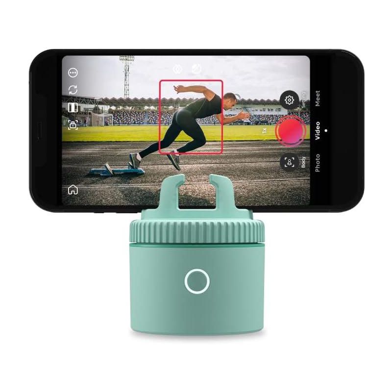 Pivo Pod Lite Auto Face Tracking Phone Holder, 360° Rotation, Handsfree Video Recording - Green, 1 of 5