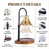 FAAYFIAN Adjustable Candle Warmer Lamp with Timer,Wood Base Metal Shade,Birthday Gifts for Women Mom - 2 of 4