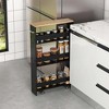 Costway Rolling Kitchen Slim Storage Cart Mobile Shelving Organizer with Handle - 2 of 4