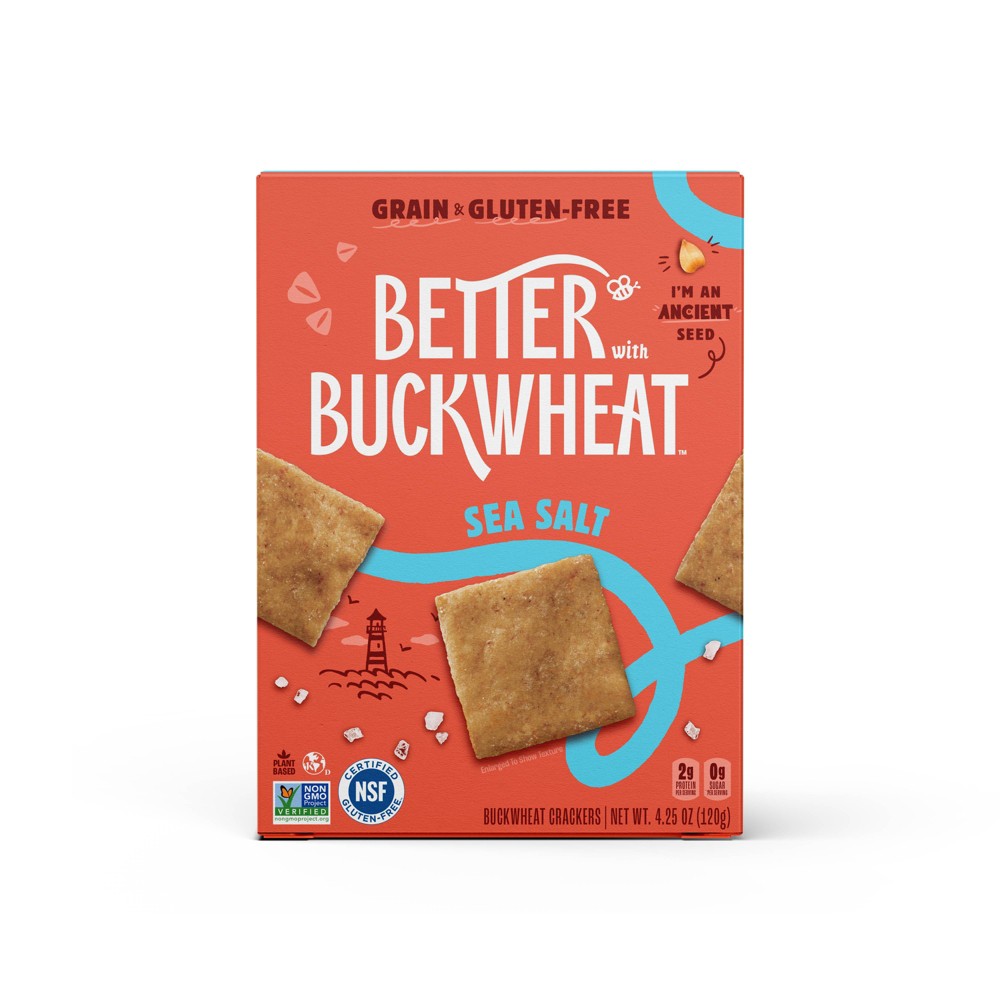 Better With Buckwheat Crackers Sea Salt - 4.25oz
