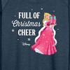 Women's - Disney - Full Of Christmas Cheer Aurora Lightweight French Terry Wide Neck Long Sleeve Shirt - 2 of 4