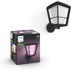Philips Hue Econic Outdoor White & Color Wall Lantern - 1 of 4