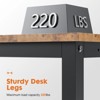 Dexmalle L-Shaped Computer Desk Home Office Desk with Side Storage Bag - 4 of 4