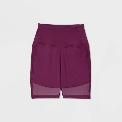 women's high rise bike shorts