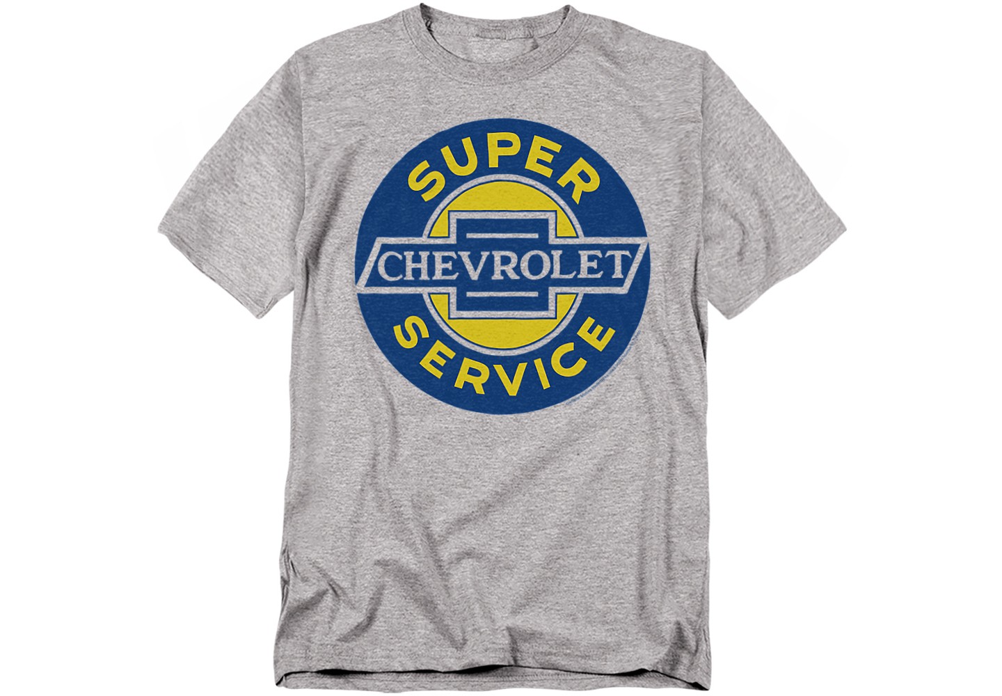 Мужская футболка Chevrolet Chevy Super Service T-Shirt, Athletic Heather, Medium: Cotton, Regular Fit, Crewneck — фото 1