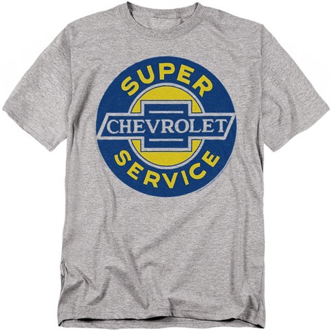 Мужская футболка Chevrolet Chevy Super Service T-Shirt, Athletic Heather, Medium: Cotton, Regular Fit, Crewneck