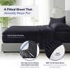 Kickoff Home Viscose from Bamboo Sheets Set 300 Thread Count 100% Organic Bamboo Viscose Cooling Bedding Sheets Hot Sleepers, Flat, Fitted, Pillowcase - 3 of 4