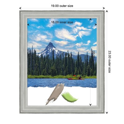 Distressed Silver Wood 16x20 Wall Picture Frame