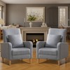 Faux-Shearling Accent Chair with Pillow, Modern Comfy Armchair with Ergonomic Backrest and Padded Armrests - 3 of 4