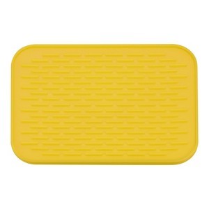 Unique Bargains Kitchen Heat Resistant Non-Slipping Silicone Under Sink Drain Pad Dish Drying Mat - 1 of 4