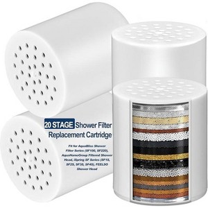Ridstar 4-Pack Level 20 Shower Filter Replacement Cartridge Set-White - 1 of 4