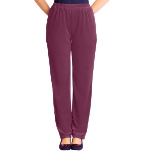 Woman Within Velour Pant - 1 of 4