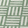 Green And Ivory Geometric Washable Indoor Outdoor Area Rug - 4 of 4