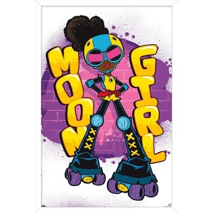 Trends International Marvel's Moon Girl & Devil Dinosaur - Moon Girl Framed Wall Poster Prints - 1 of 4
