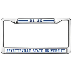 Fayetteville State University School Full Size Standard License Plate Metal Frame - 1 of 4