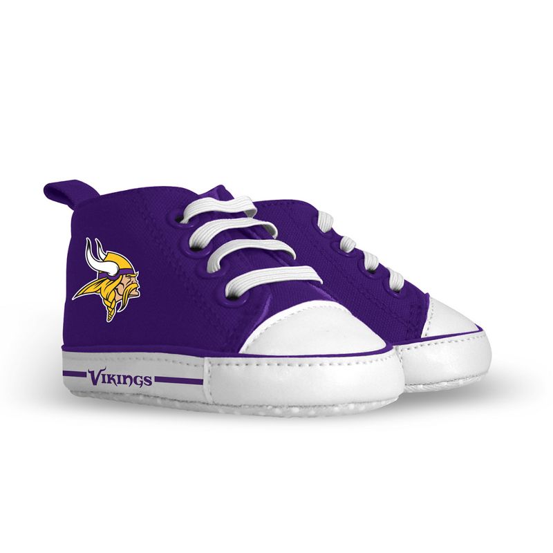 Baby Fanatic Pre-Walkers High-Top Unisex Baby Shoes -  NFL Minnesota Vikings, 2 of 6