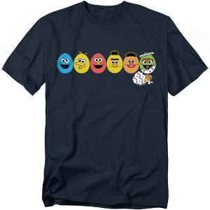 Men's Sesame Street 6 Good Easter Eggs Characters T-Shirt - 1 of 4