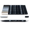 Tombow 10ct Dual Brush Pen Art Markers - Grayscale: Calligraphy & Stationery, Double Tip, Non-Toxic, 0.8mm - 3 of 4