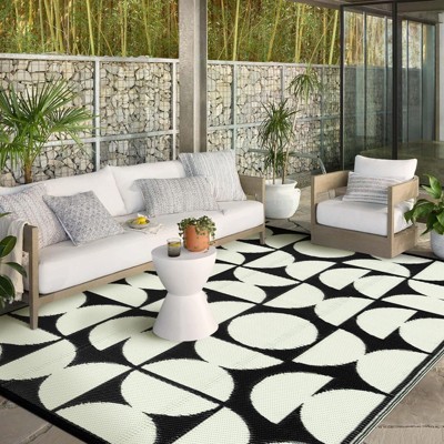 Lahome New Style Series Outdoor Plastic Straw Rug-Waterproof Reversible Mat for Patio, Backyard, Camping, RV Awning