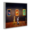 Stupell Industries Funny Dog Museum Gallery Animals Black Framed Giclee Art - 3 of 4