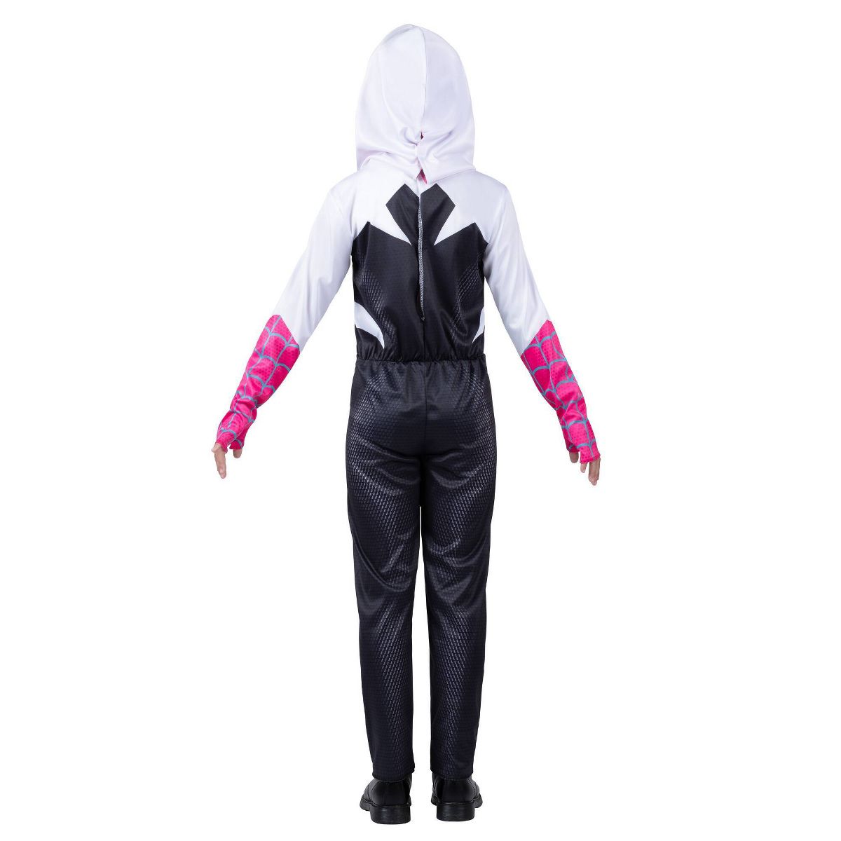 Marvel Spider-Man: Across the Spider-Verse Ghost Spider Gwen Kids' Halloween Costume Jumpsuit with Mask - thumbnail 8