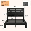 CAVINAS Industrial Metal Platform Bed Frame, Heavy-Duty Metal Full Size Bed Frame with Headboard, No Box Spring Needed, Large Under Bed Storage - 3 of 4