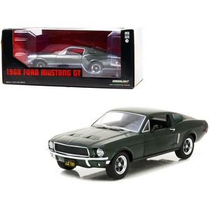 1968 Ford Mustang GT Fastback Highland Green Metallic 1/24 Diecast Model Car by Greenlight - 1 of 3