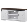 ODK Farmhouse TV Stand for TVs Up to 65" - Mid Century Entertainment Center with Storage Cabinets - Rustic Media Console Table for Living Room - 3 of 4