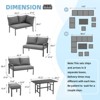 Cesicia Modern 7-Piece Gray Dining Table Set with 6 Chairs Set for Kitchen, Dining Room - 2 of 4