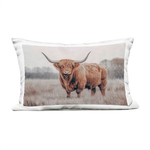 Stupell Industries Center Of Attention Cattle Outdoor Decorative Throw Pillow, 14 x 20 - 1 of 3