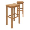 Now Furniture 30" Bar Stool, Wooden Backless Bar Height Kitchen Stool - 2 of 4
