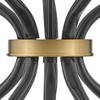 Lark Axton 10 - Light Chandelier in  Black/Lacquered Brass - 3 of 4